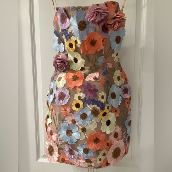 Bronx and Banco Floral Strapless Dress - Picture 10 of 15